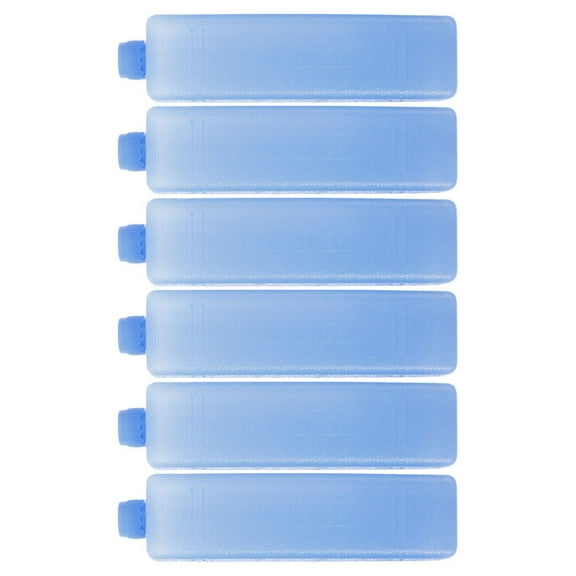 VORCOOL 6Pcs Blue Rectangular Ice Packs For Lunch Box Cooling Case 13.4X1.5X1.5in