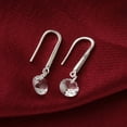 thumbnail image 6 of UDIYO Women Fashion 925 Sterling Silver Rhinestone Dangle Earrings Wedding Jewelry, 6 of 7