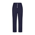 thumbnail image 4 of fatyb Pants for Boys Girls High Waist Straight Leg Pants Casual School Uniform Sweatpants with Pockets, 4 of 6