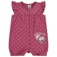 thumbnail image 6 of Cudlie 2-Pack Baby Girl Rompers – Soft Cotton, Everyday Comfort, 6 of 6