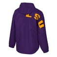 thumbnail image 3 of Men's Colosseum  Purple LSU Tigers Reloaded Anorak Half-Zip Jacket, 3 of 3