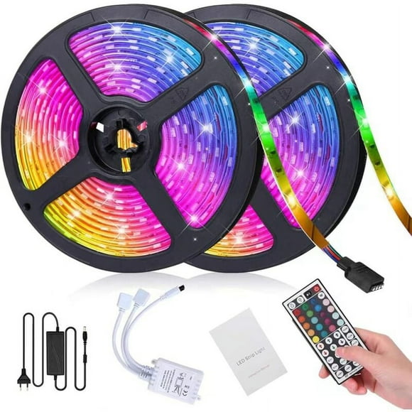 Harmonious Hue: 10M RGB LED Strip Lights, Preset Scenes, Flexible Home Décor, Waterproof Outdoor & Indoor Lighting, Music-Synchronized Entertainment