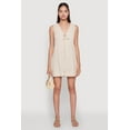 thumbnail image 2 of Womens Chic Gauze Knit Tie Front Sleeveless Romper, 2 of 4