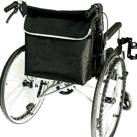 Wheelchair Backpack Bag, Large Storage Pouch for Wheelchair, Walker, Rollator, Hanging Back Bag, Electric Wheelchair Accessories