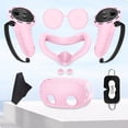 thumbnail image 2 of Cute Pink Silicone Controller & Host Cover Set for Meta Quest 3S, 2 of 4