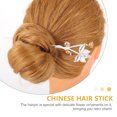 thumbnail image 2 of MasteelfCA Élégant Bâton de Cheveux Vintage Chinois Rétro Épingle à Cheveux Classique Baguette, 2 of 7