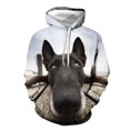 thumbnail image 3 of Sudadera con capucha para hombre y mujer, con estampado 3D de perro divertido, ropa de calle con gráfico de animales, ropa informal de uso diario con capucha para el hogar y bolsillo, 3 of 5