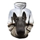thumbnail image 3 of Sudadera con capucha para hombre y mujer, con estampado 3D de perro divertido, ropa de calle con gráfico de animales, ropa informal de uso diario con capucha para el hogar y bolsillo, 3 of 5