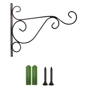 NSESSHome Hanging Plant Bracket Iron Plant Hanger Wall Decor, Vintage Home Heavy-Duty Metal Hooks for Flower Pots Bird Feeder Lanterns Wind Chime