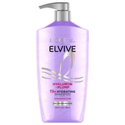 LOreal Paris Elvive Hyaluron Plump Hydrating Shampoo and Conditioner Set with Hyaluronic Acid, 26.5 fl oz
