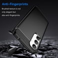 thumbnail image 3 of REQO Case for Galaxy A15 4G/5G Carbon Fiber Brushed Texture Protective Shockproof Anti-Fingerprint Cover Compatible with Samsung Galaxy A15 4G/5G Case for Men Women - Black, 3 of 9