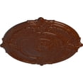 thumbnail image 3 of 39 1/2"OD x 2 1/2"P Attica Ceiling Medallion (Fits Canopies up to 3 3/4"), Hand-Painted Burnished Mahogany Crackle, 3 of 5