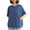 Blue, variant on Ashirexll T Shirts for Women, Summer Tops for Women, Women's Short-Sleeve Loose Shirt