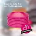 thumbnail image 6 of Cake S.O.S 12 inches Pink Round Cake Drum Board, 1/2″ Thick, (1-pack), 6 of 8