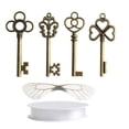 thumbnail image 1 of Inteprter Colgantes de decoración de Metal con llave voladora, llaves de estilo Retro, artesanías de moda DIY, fabricación de joyas, suministro de Kits de decoración para fiestas Inteprter HA074321-01, 1 of 6