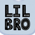 thumbnail image 4 of Inktastic Little Brother Lil Bro Boys Boys Baby Bib, 4 of 4