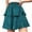 Green, variant on Fesfesfes Women Skirt Solid Color Polka Dots Dress High Waist Ruffles Wrinkles Design Skirt Clothes Sale
