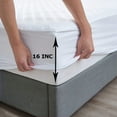 thumbnail image 2 of Mensdor King Size Mattress Protector Waterproof Cooling Quilted Cover,Deep Pocket, 2 of 5