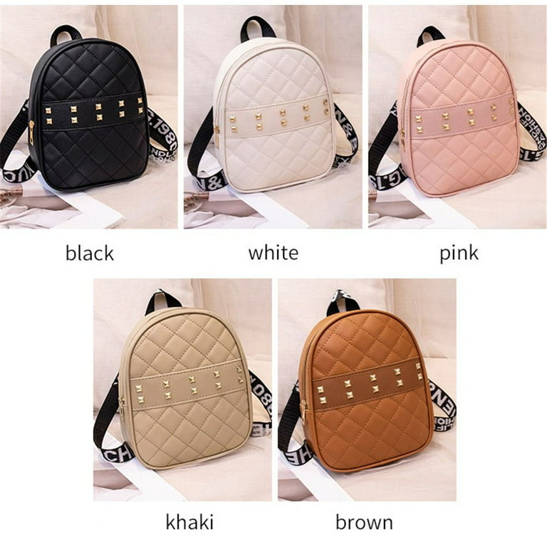 New Cute Mini Backpack Leather Shoulder Bag Multi-Function Small Backpack  School Backpack for Women