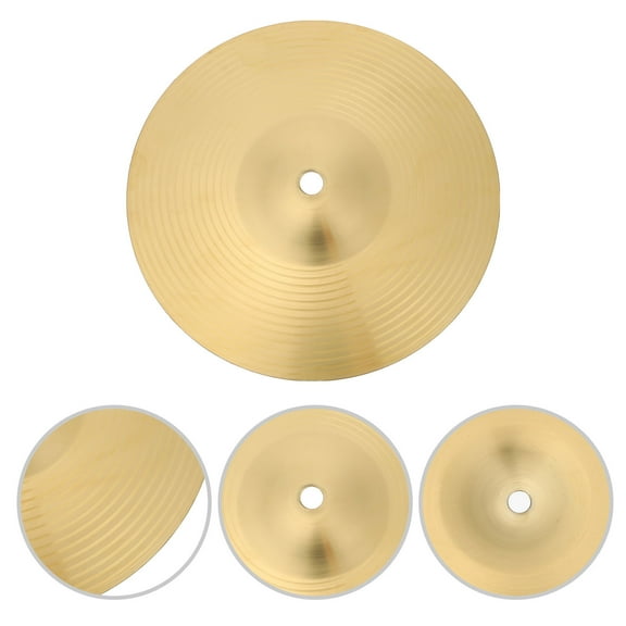 FONDOTIN Brass Cymbal Set for Drums, Golden Finish, 1 Set Professional Percussion Accessories