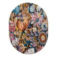 thumbnail image 3 of Unique Loom Blossom Collection Area Rug - Negril (7' 10" x 10' Oval Multi/Black), 3 of 7