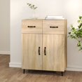 thumbnail image 1 of vidaXL Sideboard Sonoma Oak 69.5x34x90 cm Engineered Wood, 1 of 5