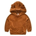 thumbnail image 4 of LMTODLFG Baby Boy Clothes Toddler Kids Girl Boy Warm Hooded Sweatshirt Long Pants Outfits Set Summer Set Baby Boy Clothes 0-3 Months Brown-B 5-6 Years, 4 of 8