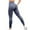 Blue, variant on Tosmy Women's Yoga Pants Seamless Frosted Peach Yoga Pants For Women High Waist Sports Fitness Tights Fashion