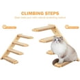thumbnail image 2 of Cat Wall Furniture Set, 2PCS Cat Shelves & 2PCS 4 Steps Cat Wall Shelves Stairs Tower Cat Climbing Shelves Scratching Perches for Climbing Sleeping, Playing, 2 of 7