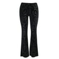 thumbnail image 5 of Prolriy Pants for Women Print Casual Trousers Women's Gothic Fashion Vintage Pants Othic High Waist Pants Women's Pants Black M, 5 of 8