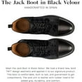 thumbnail image 3 of TAFT Jack Boot Handcrafted Leather and Wool Men's Dress Boot (Black Velour, 9), 3 of 5