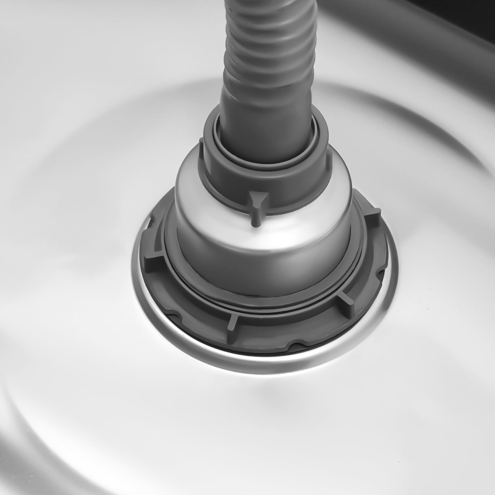 Miumaeov 304 Stainless Steel Floor Mop Sink, Mop Service Basin with Sink Drainage/Strainer  ( No Backsplash)