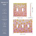 thumbnail image 2 of Yayeee Toggle Light Switch Wall Plate 2-Gang 4.56"x4.48" Decorative Outlet Cover, Gradient Pink Stars, 2 of 7