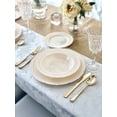thumbnail image 2 of " OCCASIONS " 240 Plates Pack, Extra Heavyweight Vintage Wedding Party Disposable Plastic Plates (8.25'' Appetizer / dessert plate, Chateau Ivory), 2 of 9