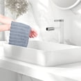 thumbnail image 6 of REGALWOVEN Striped 12 Pack Washcloths Pure Cotton Face Towels Comfort Towels Grey, 6 of 7