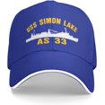 thumbnail image 2 of USS Simon Lake AS 33 Unisex Baseball Caps Sandwich Caps Casual hat, 2 of 8