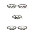 thumbnail image 1 of Minnieouse Anillo de diamantes de imitación Estilo simple brillante Anillos de lazo románticos Dorado Type5 NO5, 1 of 6