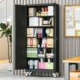 thumbnail image 3 of Erosoei 75"H Metal Garage Storage Cabinet with Wheels, Tool Storage Cabinet with 5 Adjustable Shelves, 3 of 6