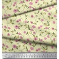 thumbnail image 2 of Soimoi Cotton Cambric Fabric Leaves & Floral Artistic Decor Fabric Printed Yard 42 Inch Wide, 2 of 3