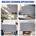thumbnail image 7 of ASTRAEA 75 in TV Moving Box, Heavy Duty Felt TV Screen Protector with Bottom Strap - Dust & Scratch Resistant Cover for Painting, Renovation, Pet Scratch Prevention, Gray, 7 of 7