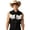 Black, variant on Men's and Women's Western Cowboy Shirt Fringe Shirt Sleeveless Button Down 70s Hippie Top Cowboys Adult Bodysuit Male Button Dress Button down Shirt Dress Shirts for Men Large Shirts for Men