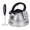 Silver, variant on Whistling Tea Kettle & Milk Frother Set, 2.2qt Stainless Steel Stove Top Kettle & Handheld Milk Frother with Stand for Coffee, Matcha, and Cappuccino