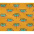 thumbnail image 4 of oneOone Cotton Flex Fabric Lotus Block Printed Fabric 1 Yard 40 Inch Wide, 4 of 4