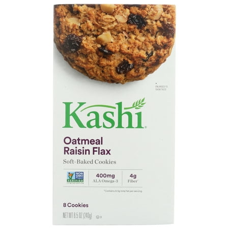 Kashi Oatmeal Raisin Flax Cookies 8 Count Pack Of 6 Walmart Com
