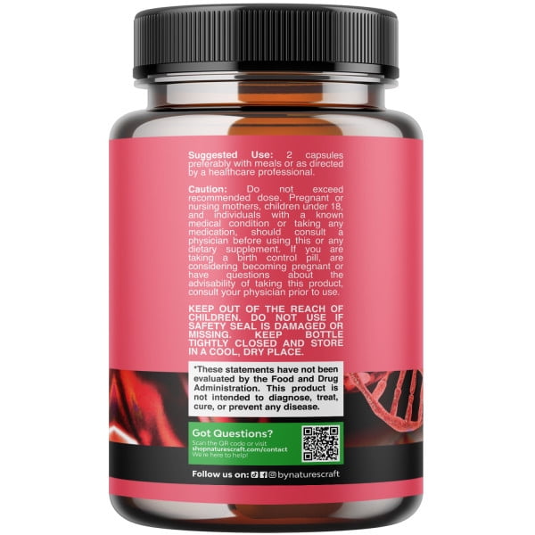 Natures Craft Fertility Supplement for Women with Prenatal Multivitamins, 120 Capsules