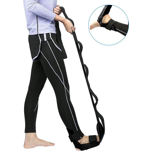 Ligamento de yoga Estiramiento Cinturón Pie Caída Correa Pierna Entrenamiento Pie Tobillo correcto, correas de estiramiento de piernas, banda elástica de tobillo, corrección de tobillo TUNC Sencillez