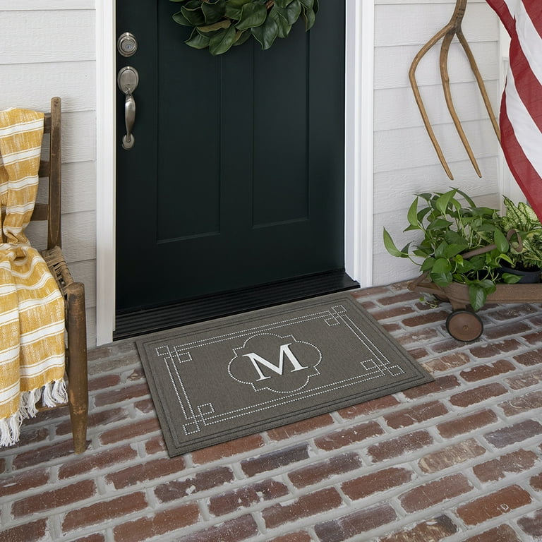 Mohawk Home Flagstone Monogram L Door Mat, Multi 2' x 3