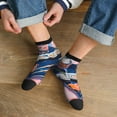 thumbnail image 3 of Fuzoiu Colorful Sushi Food Art Print Adult Socks, Crew Moisture-wicking Socks, Unisex Cushion Crew Socks,Casual Sports Ankle Socks, 3 of 7