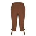 thumbnail image 4 of LADIGASU Men'sCasual Cotton And Linen Ankle Strap Mid Length Pants Medieval Pirate Pants, 4 of 6