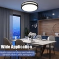 thumbnail image 2 of OOWOLF 2-Pack 36W 13inch LED Flush Mount Ceiling Light Fixture Dimmable Matte Black, Easy to Install LED Ceiling Lamp Fixture Wit, 2 of 8